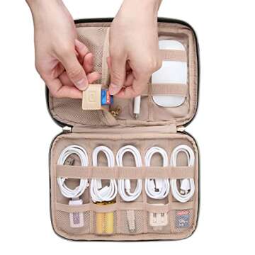 BAGSMART Electronics Organizer Travel Case, Travel Cable Organizer Bag for Travel Essentials & Acces...