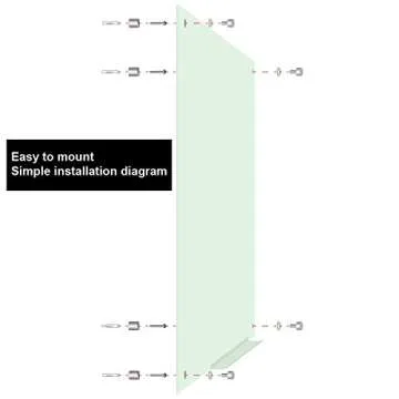 Lockways Magnetic Glass Dry Erase Board, Magnetic Whiteboard White Board 36 x 24 Inch, Frameless, Magnets,Clear Marker Tray, for Office, Home, School