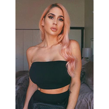 LAGSHIAN Women's Stylish Strapless Crop Top for Summer