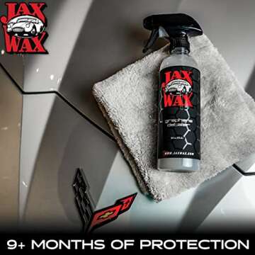 Jax Wax Graphene Detailer - Graphene Coating Spray For Car Detailing, Protects Top Coat Ceramics and Wax, Use on Car, Boat and Motorcycle (16 oz)