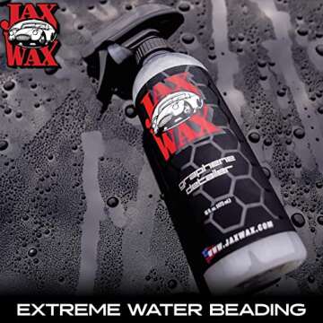 Jax Wax Graphene Detailer - Graphene Coating Spray For Car Detailing, Protects Top Coat Ceramics and Wax, Use on Car, Boat and Motorcycle (16 oz)