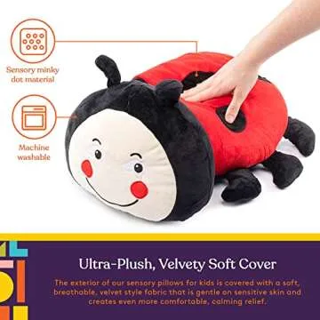 Ladybug Sensory Vibrating Pillow - Comfort and Relaxation in One