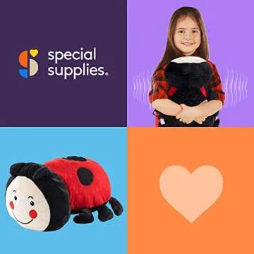 Ladybug Sensory Vibrating Pillow - Comfort and Relaxation in One