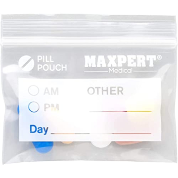 200 Durable Resealable Pill Pouches for Travel & Daily Use