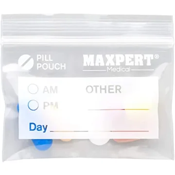 200 Durable Resealable Pill Pouches for Travel & Daily Use