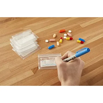 200 Durable Resealable Pill Pouches for Travel & Daily Use