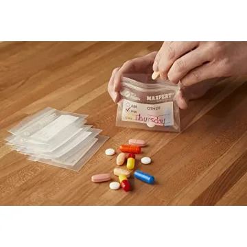 200 Durable Resealable Pill Pouches for Travel & Daily Use