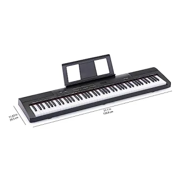 Amazon Basics 88-Key Digital Piano with Pedal & Lessons
