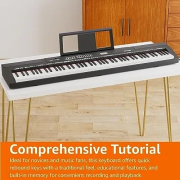 Amazon Basics 88-Key Digital Piano with Pedal & Lessons