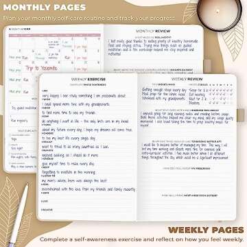 Clever Fox Self-Care Journal – Daily Reflection Notebook – Mental Health & Personal Development Planner, Meditation & Mood Log, A5 (Seashell)