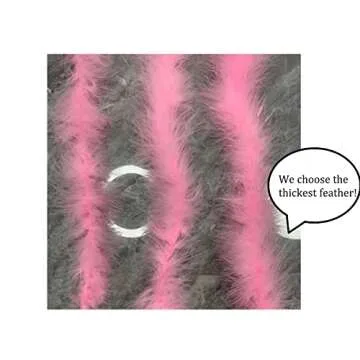 Amybasic Pink Cowboy Hat, Pink Cowgirl Hat, Pink Feather Boa Cowgirl Hat for Teengae Girls or Women