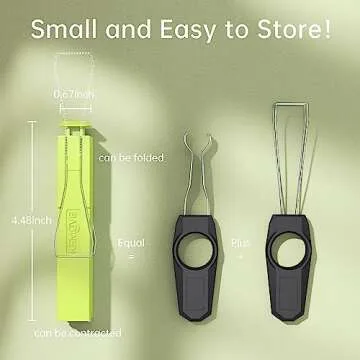 KEMOVE P10 2-in-1 Switch Puller Keycap Puller for Mechanical Keyboard, 304 Stainless Steel Key Switch Keycap Puller, Easily Remove and Replace Gaming Keyboard Switches and keycaps - Green