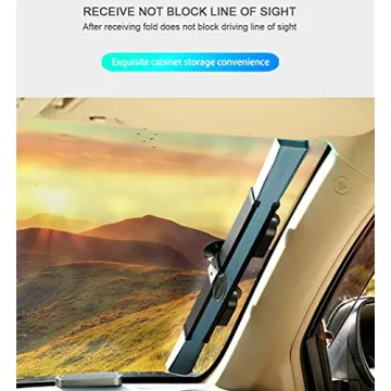 Retractable Car Windshield Sun Shade Blocks 99% UV Rays