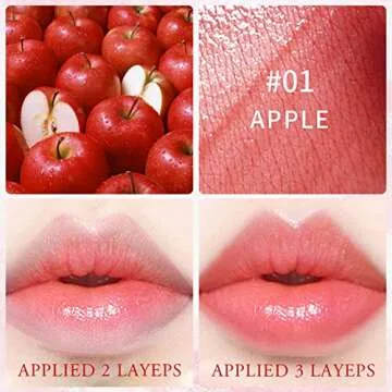 4 Colors Lip Tint Stain Set for Vibrant, Long-Lasting Color