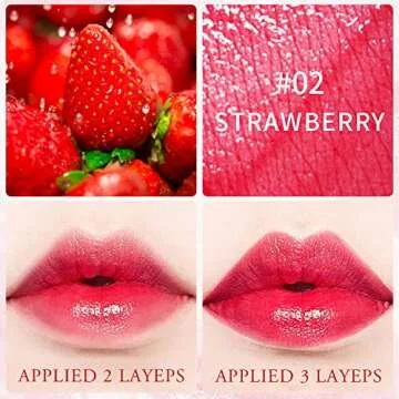 4 Colors Lip Tint Stain Set for Vibrant, Long-Lasting Color