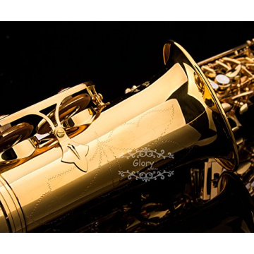 Glory Gold Lacquer E Flat Alto Saxophone for All Musicians