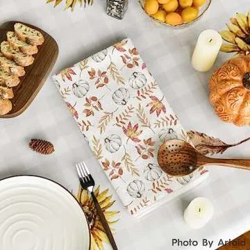 Charming Artoid Mode Fall Kitchen Towels Set of 2