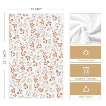 Charming Artoid Mode Fall Kitchen Towels Set of 2