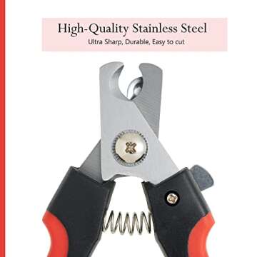 Petting Town Large Dog Nail Clippers for Medium and Large Sized Dogs (above 10Kgs)-Nail Clipper for Dogs with Nail File, Made of Professional Stainless Steel, Safe and Easy to Use (15.5 cm-6.1 inches)