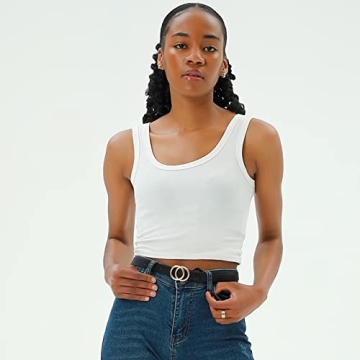 MORELESS Women's Thin Belts Stylish Skinny Waist Accessories