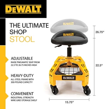Dewalt Adjustable Shop Stool - Durable and Comfortable Seating