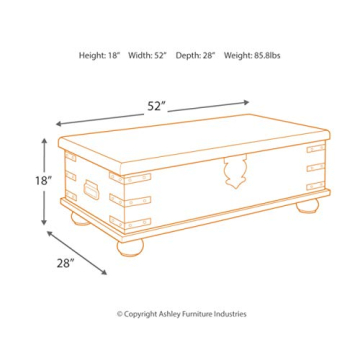 Carynhurst Rustic Lift Top Cocktail Table by Ashley Furniture