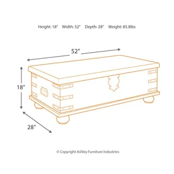 Carynhurst Rustic Lift Top Cocktail Table by Ashley Furniture