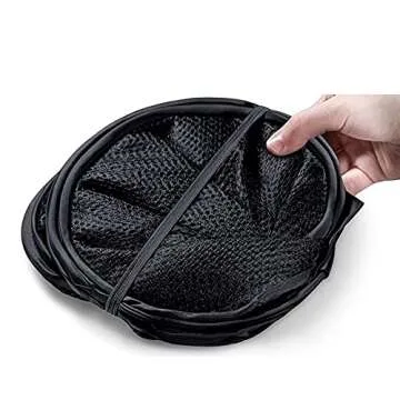 Foldable Mesh Popup Laundry Hamper,Laundry Basket Easy to Open and Fold for Dorm,Travel, College Dorms, and More (2 blue)