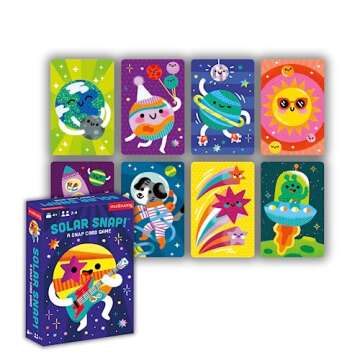Mudpuppy Solar Snap! – Outer Space Version of Classic Kids Snap Card Game with Cute Illustrations ...