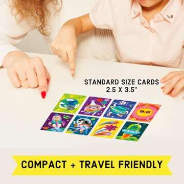 Mudpuppy Solar Snap! – Outer Space Version of Classic Kids Snap Card Game with Cute Illustrations of Planets for Children Ages 4 and Up, 2-4 Players