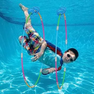 Forblader Pool Ring Set - Fun Swim-Thru Hoops for Kids