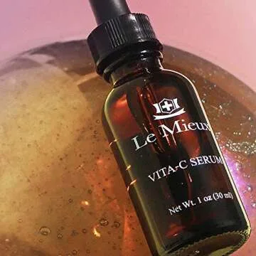 Le Mieux Vita-C Serum - Concentrated Vitamin C & Glutathione Antioxidant Facial Serum for Glowing Skin, Vit C Face Serum to Address the Appearance of Uneven Tone & Blotchiness (1 oz / 30 ml)