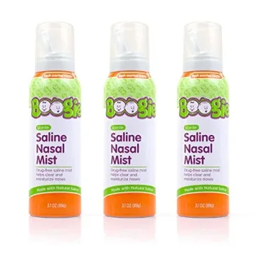 Boogie Baby Saline Nasal Spray Mist, Allergy Relief & Decongestant - 3 Pack