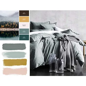 Eikei Washed Cotton Duvet Cover Set for Ultimate Comfort