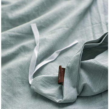 Eikei Washed Cotton Duvet Cover Set for Ultimate Comfort