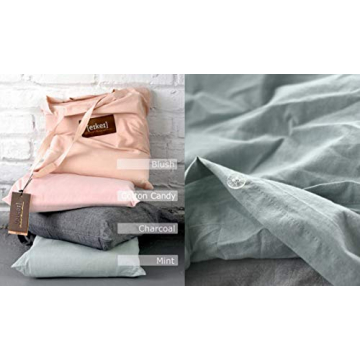 Eikei Washed Cotton Duvet Cover Set for Ultimate Comfort