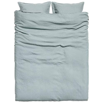 Eikei Washed Cotton Duvet Cover Set for Ultimate Comfort