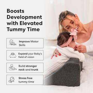 Burplee Baby Nursing Support - Gas Relief & Tummy Time Prop