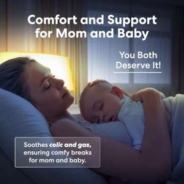 Burplee Baby Nursing Support - Gas Relief & Tummy Time Prop