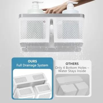 BYUNER Portable Shower Caddy for Toiletries and Essentials