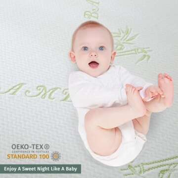 Premium 100% Waterproof Queen Size Mattress Protector, Breathable Mattress Cover Queen Size Bed, Coo...