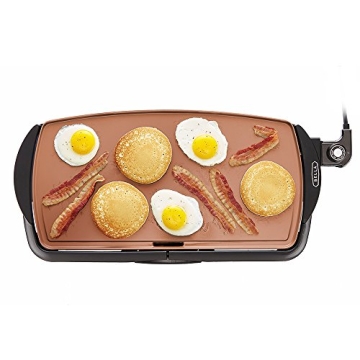 BELLA Electric Ceramic Griddle for 10 Eggs | Non-Stick Surface