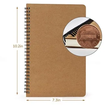 EUSOAR Spiral Notebooks 3 Pack B5, Premium Craft, 120 Pages