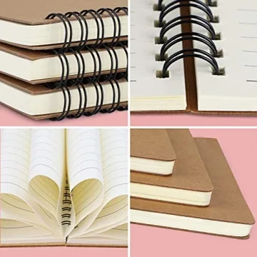 EUSOAR Spiral Notebooks 3 Pack B5, Premium Craft, 120 Pages