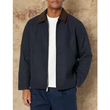 Wool Blend Zip Up Jacket for Men by Dockers