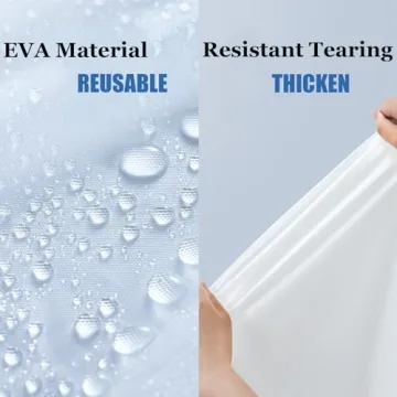 HLKZONE Raincoat, [2 Pack] Reusable Rain Ponchos Portable EVA Rain Coats Packable Rain Jackets with Hood and Drawstring