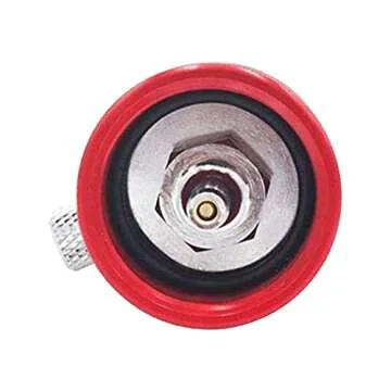 ARusyna Airsoft Propane Filling Adapter Green Gas Tank Connector Valve with Silicone Oil Port Gas Adapter