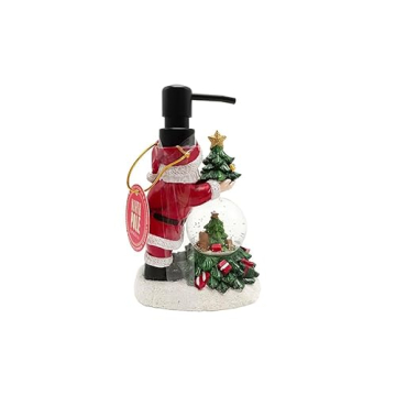 Elegant Santa Globe Lotion Pump Dispenser for Holiday Decor