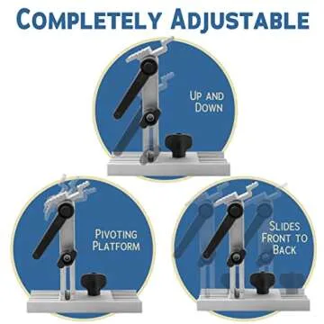 Peachtree Adjustable Tool Rest Jig for Bench Grinders