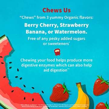 Organic Probiotics for Kids with Vitamins C & D - Strawberry Banana
